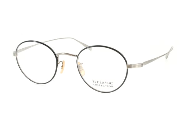 星野源さん着用メガネ BJ classic "PREM-114SNT" Col.7-1 ブラック×アンティークシルバー
