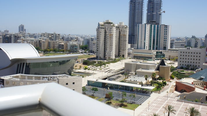 Vue sur la city et les monuments
