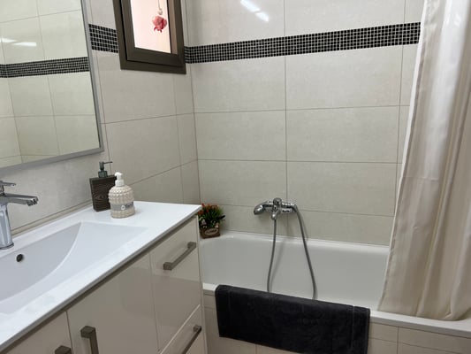 2nd bathroom with tube