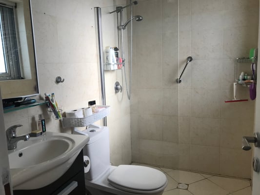 Parents shower bathroom