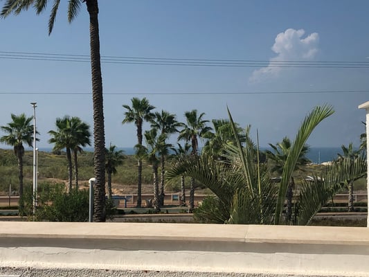 Terrasse vue mer de face