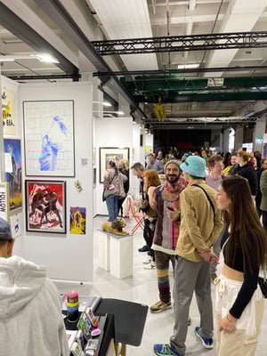 Nürnbergs größte Kunst-Veranstaltung supermART im Ofenwerk