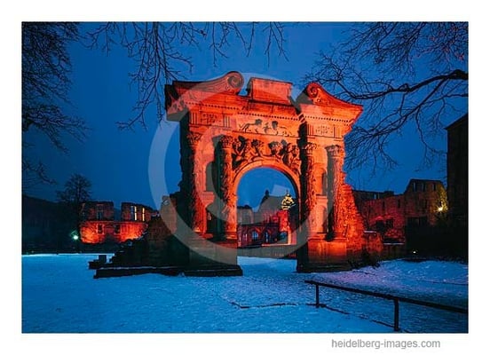 Archiv-Nr. hc96101 / Elisabethentor im Schlossgarten bei Nacht 