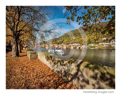 Archiv-Nr. hc2017158 / Neckarufer an der alten Brücke im Herbst