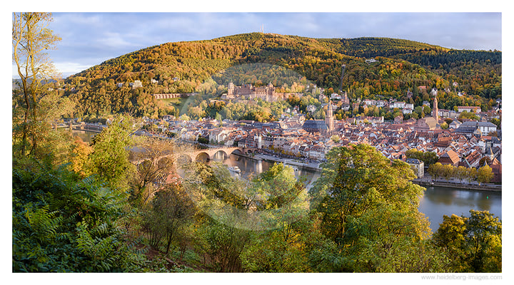 Archiv-Nr. hc2021211 | Blick auf die herbstliche Altstadt von Heidelberg