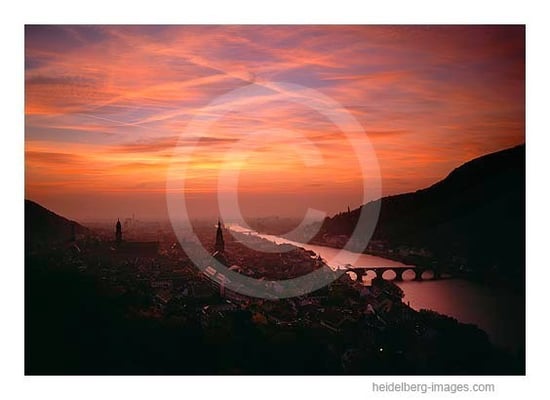 Archiv-Nr. hc2008131 | Sonnenuntergang über Heidelberg