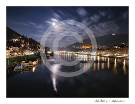 Archiv-Nr. hc2020190 | Mondschein - Blick von der Theodor Heuss Brücke