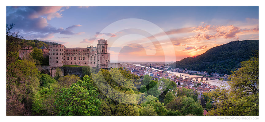 Archiv-Nr. hc2021190 | Sonnenuntergang am Heidelberger Schloss