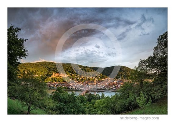 Archiv-Nr. hc2015148 | Königstuhl, Altstadt und Schloss im Spätsommer