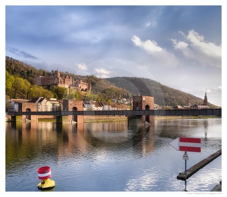 Archiv-Nr. hc2021158 | Stauwehr und Neckar im Frühling