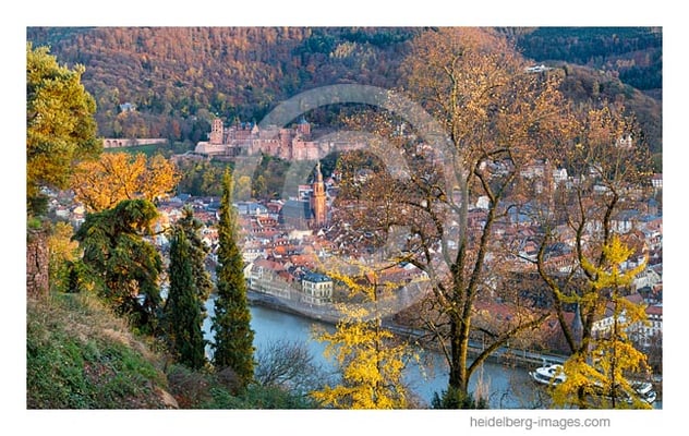 Archiv-Nr. hc2017175 | Letzte Herbstfarben – Blick vom Philosophenweg 