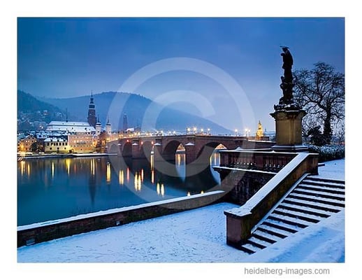 Archiv-Nr. hc2009101 | Nepomuk und Alte Brücke im Schnee 