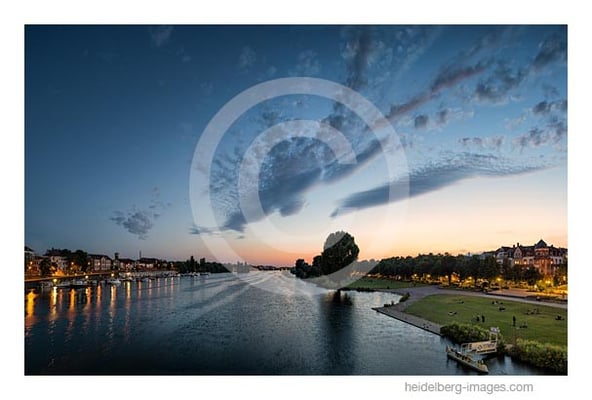 Archiv-Nr. hc2015143 | Neuenheimer Neckarufer am Sommerabend
