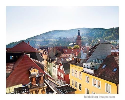 Archiv-Nr. hc2009212 | Dächer der Heidelberger Altstadt und Heiliggeistkirche