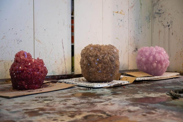 Isaac Monté Crystal vases