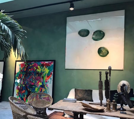 Lolo Loren Cells. 180x180 cm. Mixed Media on canvas