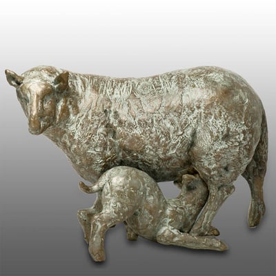 Wilma Hoebee, bronze, schapen