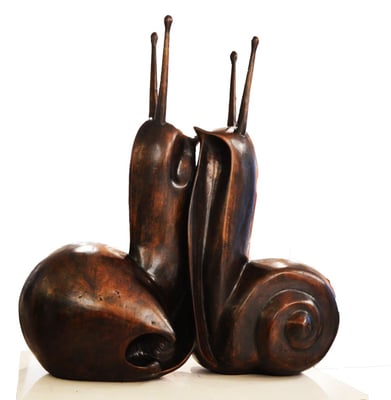 Yin & Yang, 120 cm, bronze