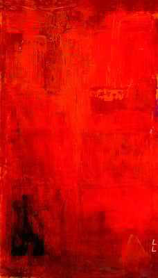 Orange  Mixed media & epoxy resin on canvas 115 x 195 cm