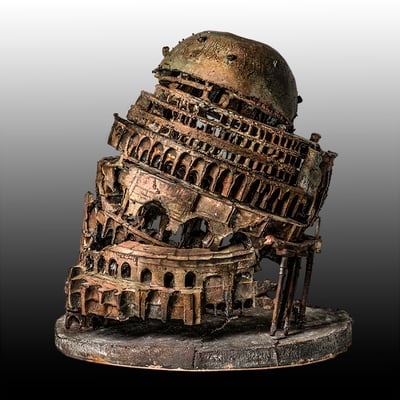 Anthon Hoornweg, Ceasarea Bronze, unique 39 x 33 cm. EUR 8500