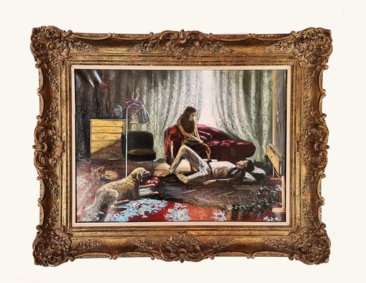 Dopamine Rush, 130x175 cm, oil on linen