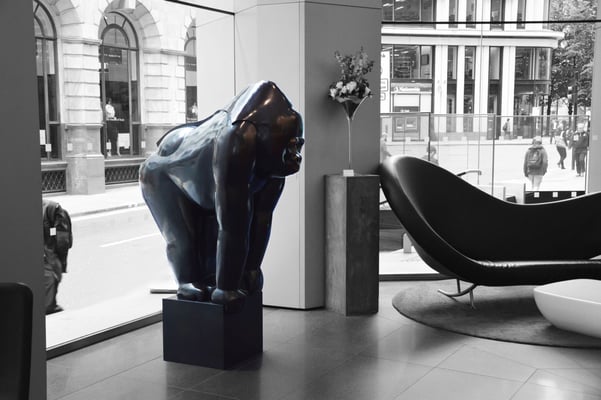 Big Good Gorlla, bronze, 190 cm, series: 8