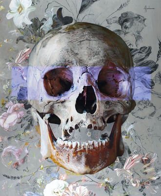 Tos Kostermans | Smile, Mixed Media on canvas, 140x100 cm