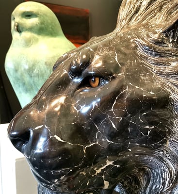 Lion, 60 cm, Marble Composite Edition: 8. Price on request