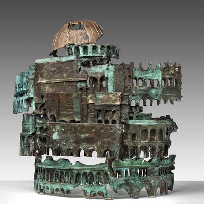 Anthon Hoornweg, Esquilino Castrense, 56x50 cm. EUR 7500