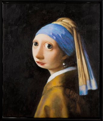 Girl with the pearl, 50x60 cm