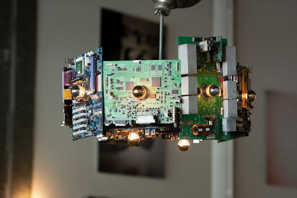 Galactica. Bullt from printed circuit boards and mother boards