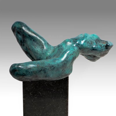 Godfried Dols, bronze,Di Salto alla Vita, 42x35x41 cm. EUR 3,700