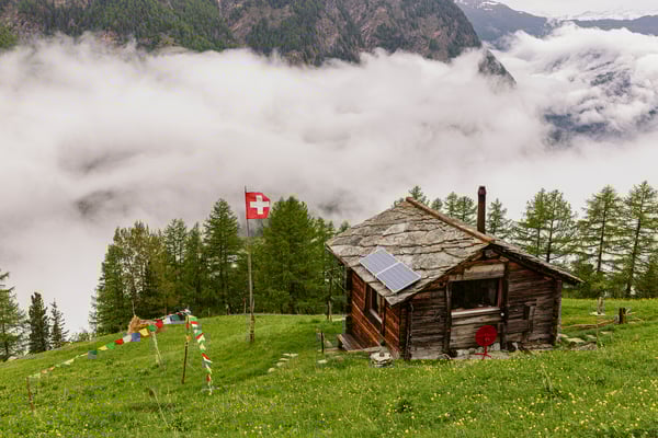 Nebelmeer unter der Klause