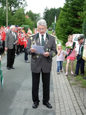 Ansprache und Grußworte des Verbandes und Kreisvorstandes.