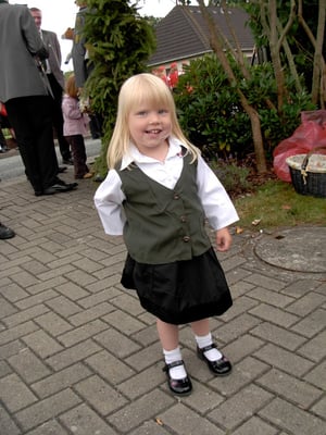 Ja, da staunt ihr was? Ich wollte auch nicht ohne Uniform aufs Bild.