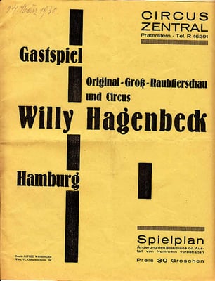 1930 März im Circus Zentral - Wien
