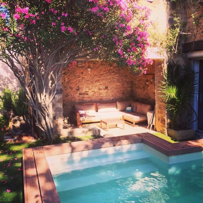 Le coin lounge piscine