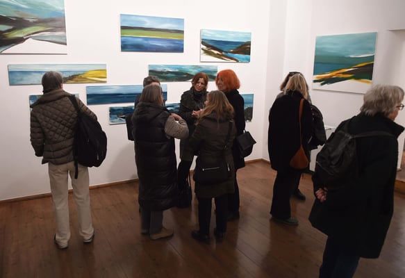 Eröffnung Monika Humm - Sehnsuchtsorte, Galerie Heufelder, 20.3.25