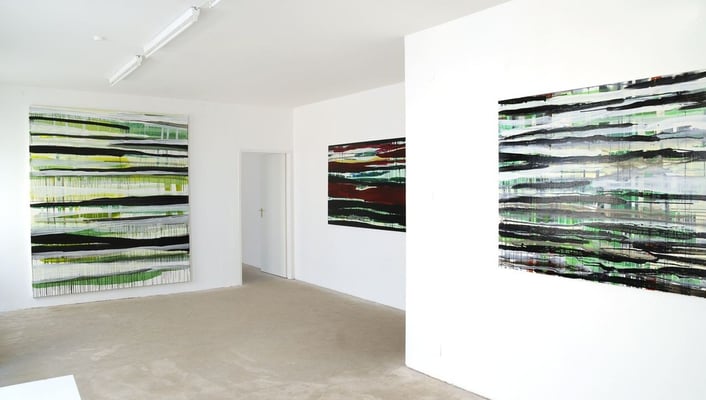 monika humm - Bewegungen im Strom, kunstraum München, 20.11.2008  Foto: Susanne Hesping