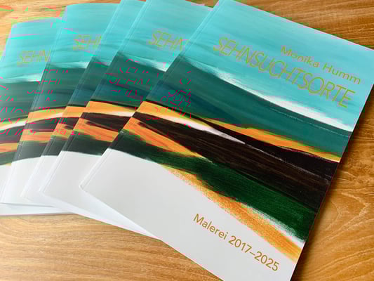 Monika Humm - Sehnsuchtsorte, Monographie, Broschur 64 Seiten, 2025