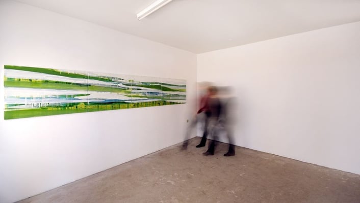 monika humm - Bewegungen im Strom, kunstraum München, 20.11.2008  Foto: Susanne Hesping