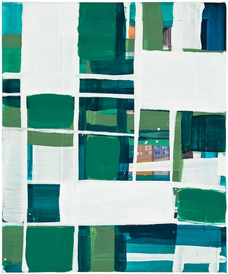 Monika Humm, global 59, Malerei in Mischtechnik auf Leinwand, 60x50x2cm