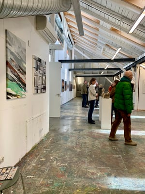 Dozentenausstellung und Dialog, Akademie der bildenden Künste Kolbermoor am 8.1.2023