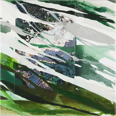 Monika Humm, Volcanism 25, MT/LW, 60x60x2 cm