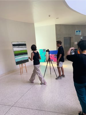 Monika Humms artwork going on, 2024, Acrylic on canvas, 120 x 100 cm