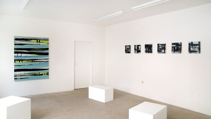 monika humm - Bewegungen im Strom, kunstraum München, 20.11.2008  Foto: Susanne Hesping