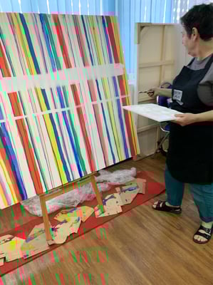 Work in Progress, Monika Humm at Art Workshop 12.11.2024, Rajabhat University Nakhon Sawan, Thailand