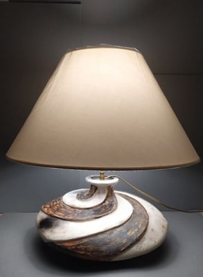 Hauteur 55 cm avec abat-jour/ 35 cm de diamètre