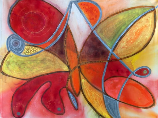 "THE LAST BUTTERFLY"  (63x46)   $4000.