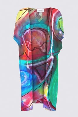 "UNBOUNDED" Kimono with dolman cap sleeve